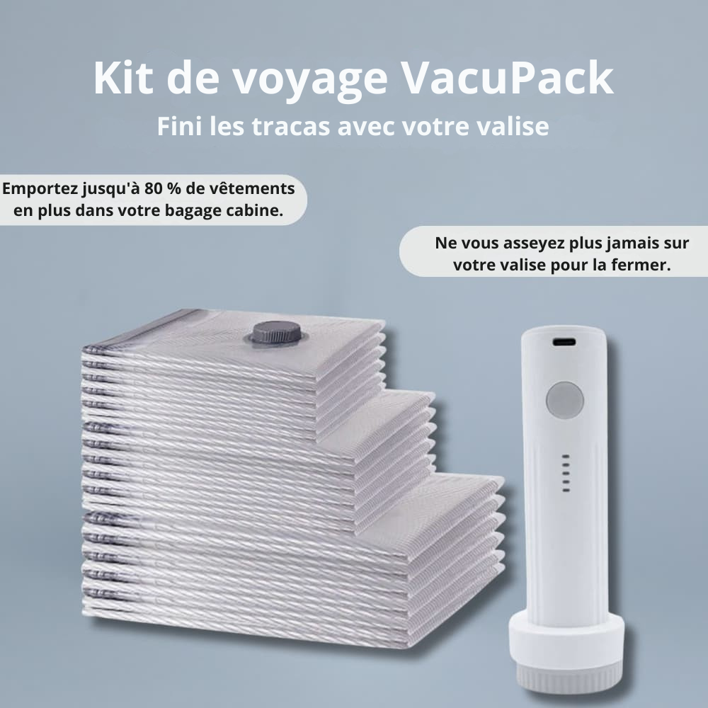 VacuPack™ | Emballez plus intelligemment et gagnez beaucoup plus de place