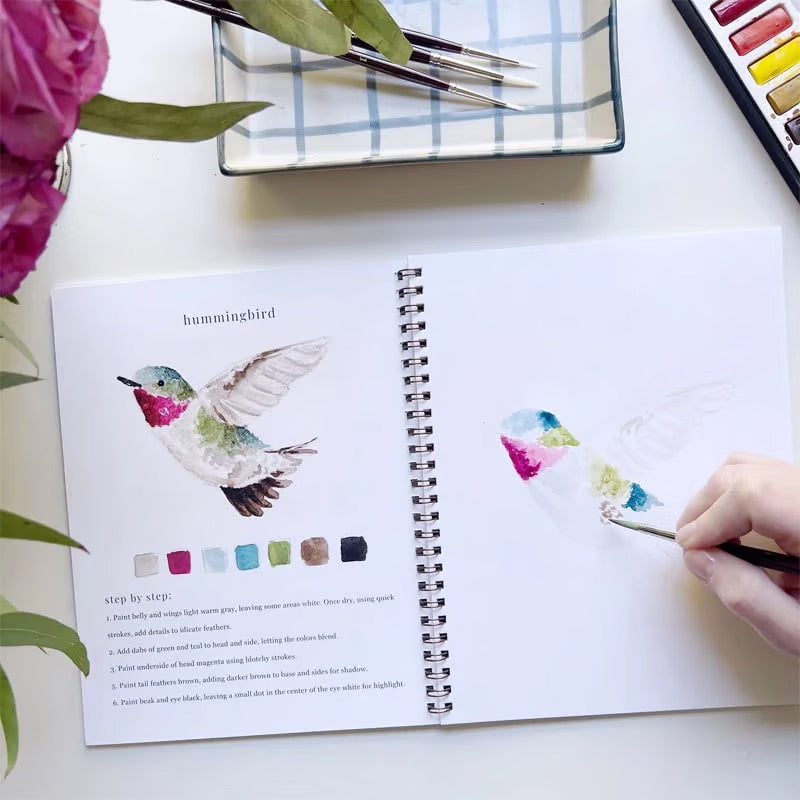 Aquarella™ | Libérez votre créativité avec notre amusant livre de coloriage aquarelle !