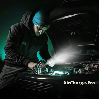 AirCharge Pro™ | Den ultimative bærbare 4-i-1-dækpumpe🚗