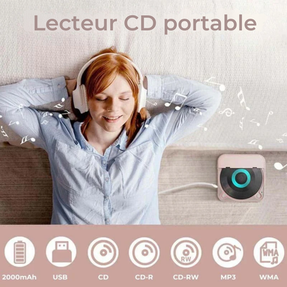 CDPortable™ – Le lecteur CD moderne qui redonne vie à vos albums préférés