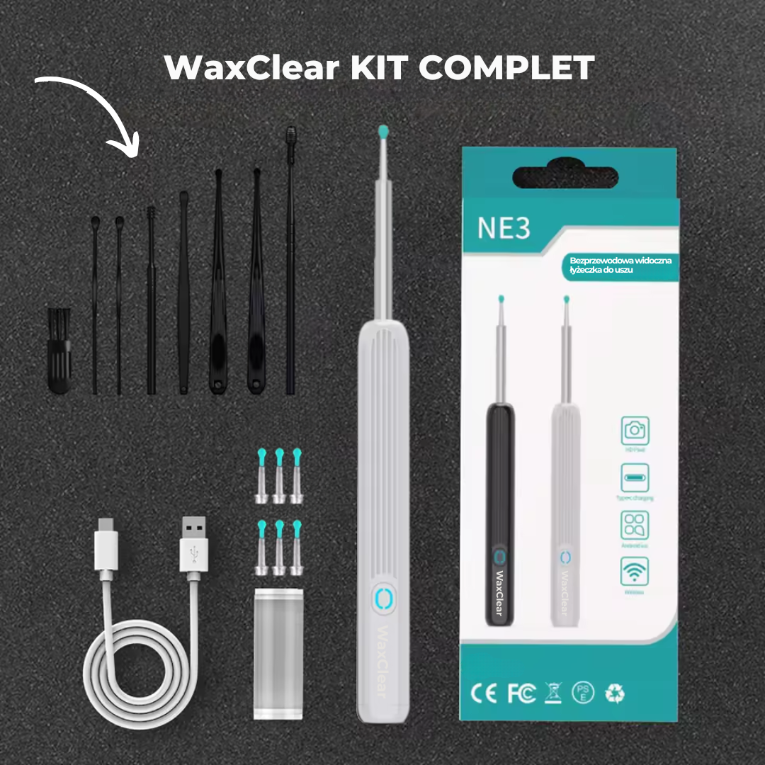 WaxClear™ | Nettoyage des oreilles intelligent avec une technologie avancée