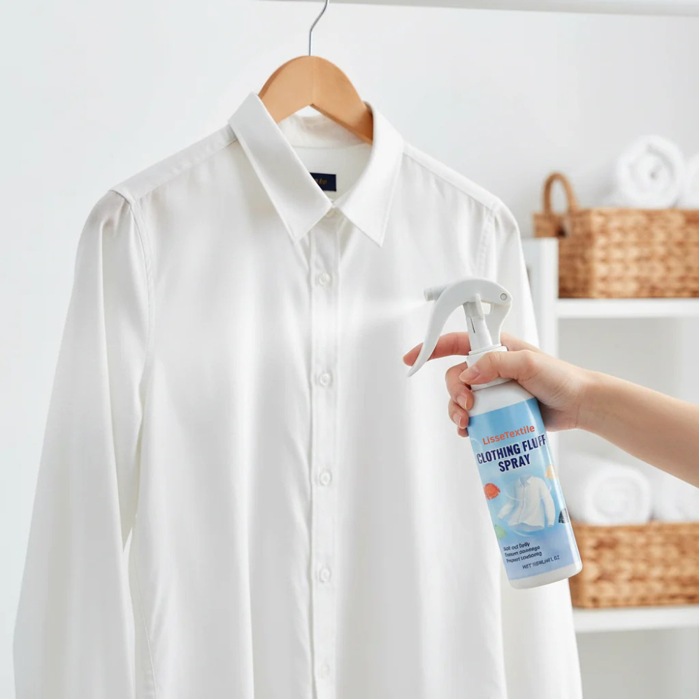 LisseTextile™ – Le spray défroissant qui lisse vos vêtements en quelques secondes