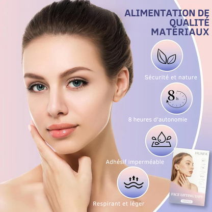 InvisiLift™ | Bandeau de lifting facial invisible – 40 pièces par paquet