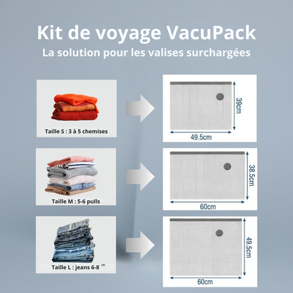 VacuPack™ | Emballez plus intelligemment et gagnez beaucoup plus de place