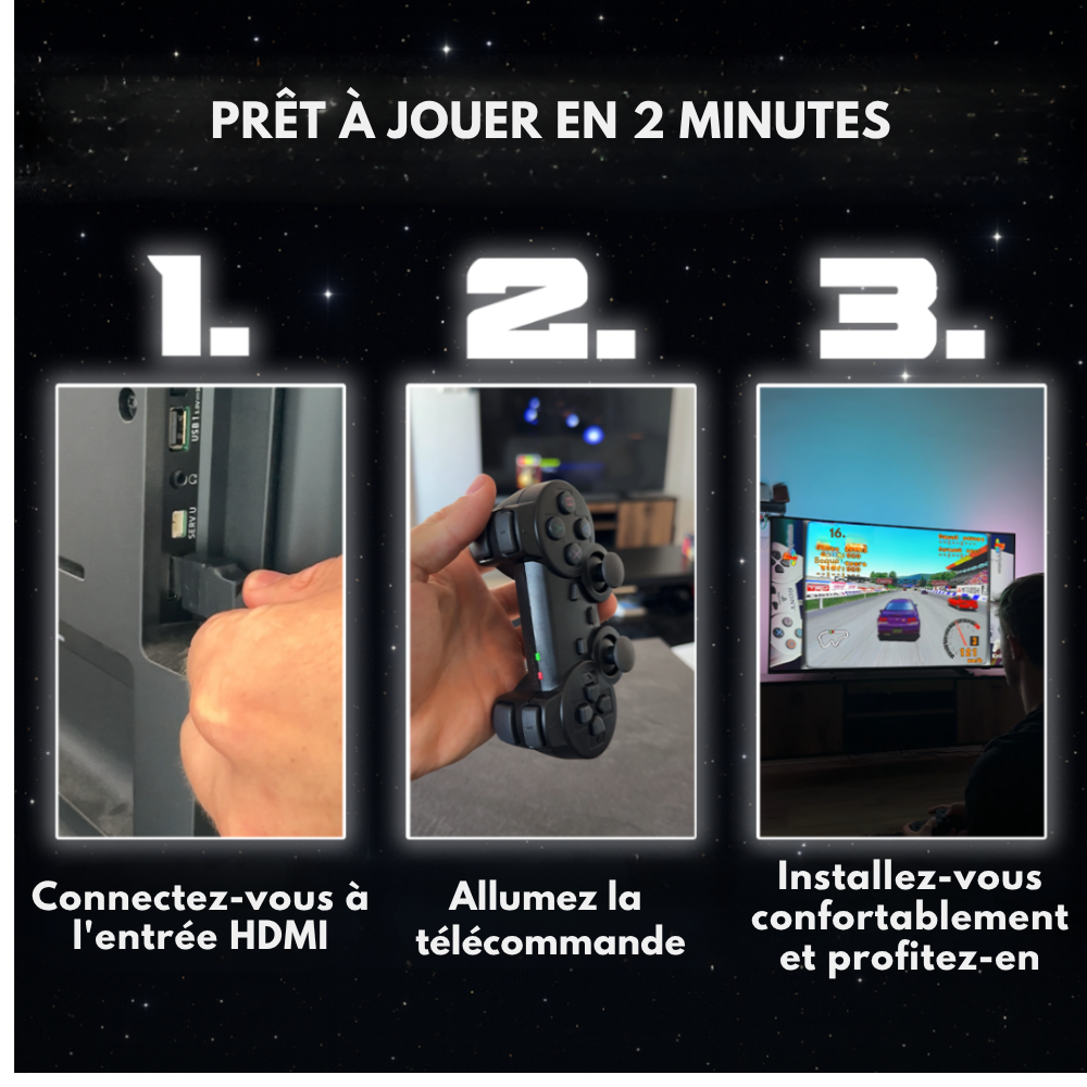 GameWave™ G11 Pro | Console avec plus de 100 000 jeux rétro pour toute la famille