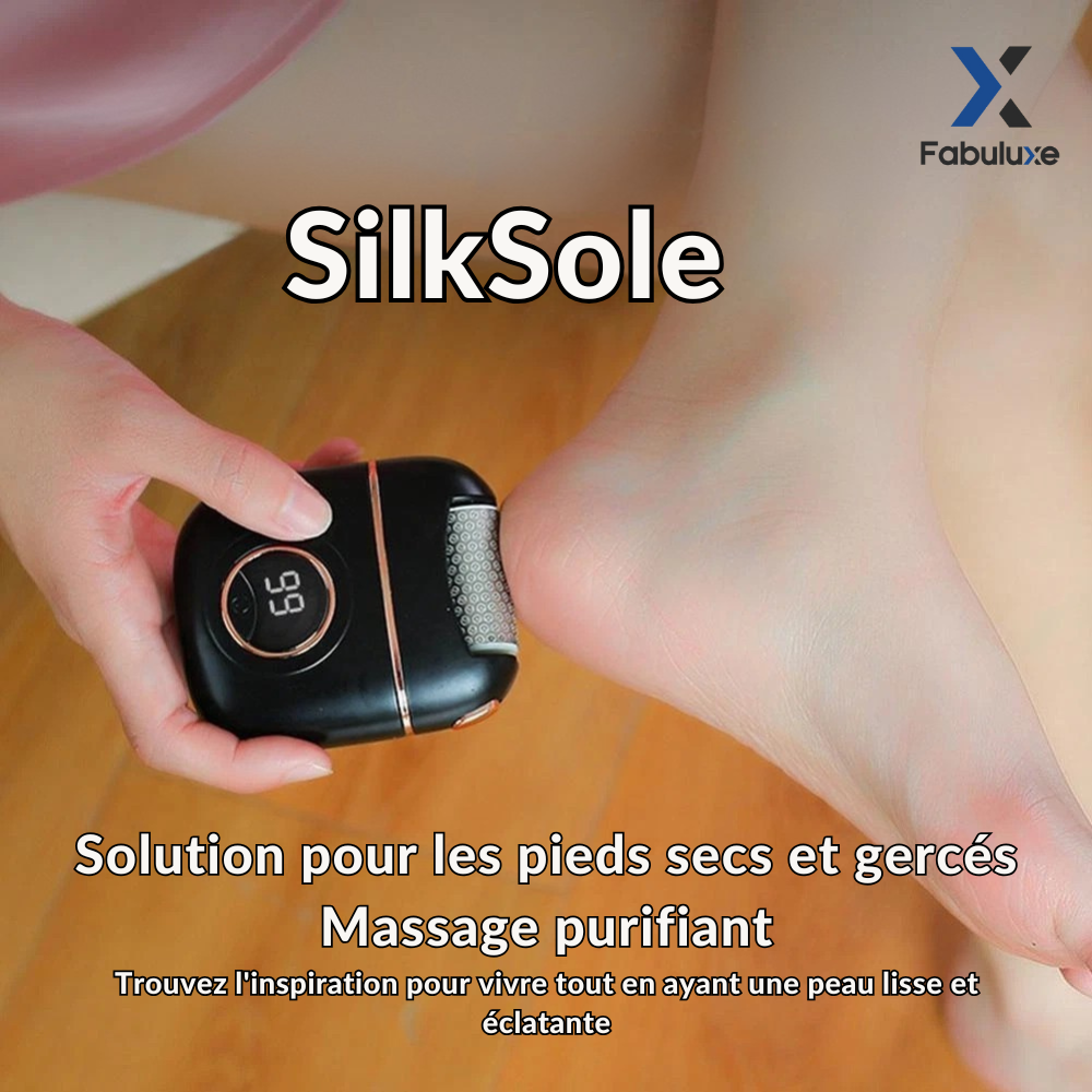 SilkSole™ | Élimination électrique de la peau dure pour des pieds lisses