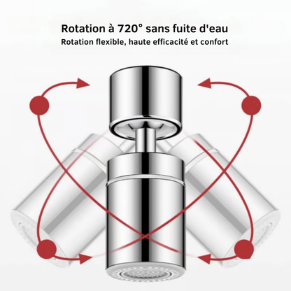 FlexiFlow™ | Rallonge de robinet 360° – flux d’eau flexible et pratique pour tout évier