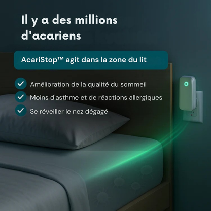 AcariStop™ – Le dispositif anti acariens qui assainit votre intérieur sans produits chimiques