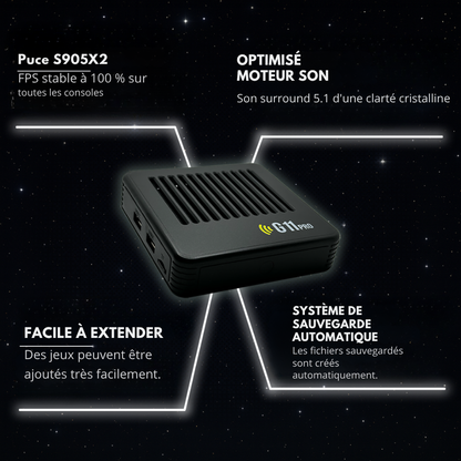 GameWave™ G11 Pro | Console avec plus de 100 000 jeux rétro pour toute la famille