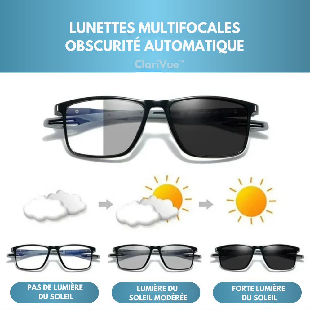ClariVue™ – Les lunettes multifocus qui s’adaptent automatiquement à la lumière et soulagent vos yeux au quotidien