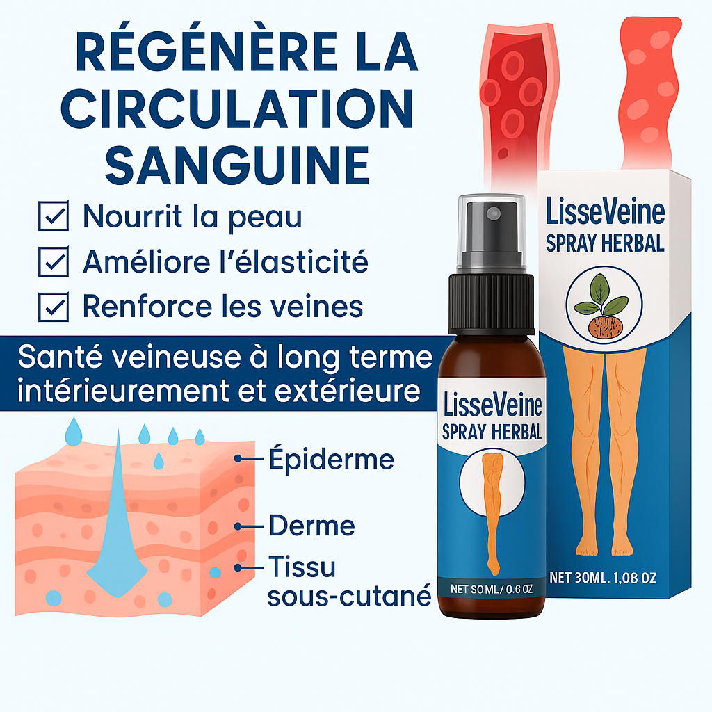 LisseVeine™ | Soutien naturel pour des veines saines et une circulation améliorée