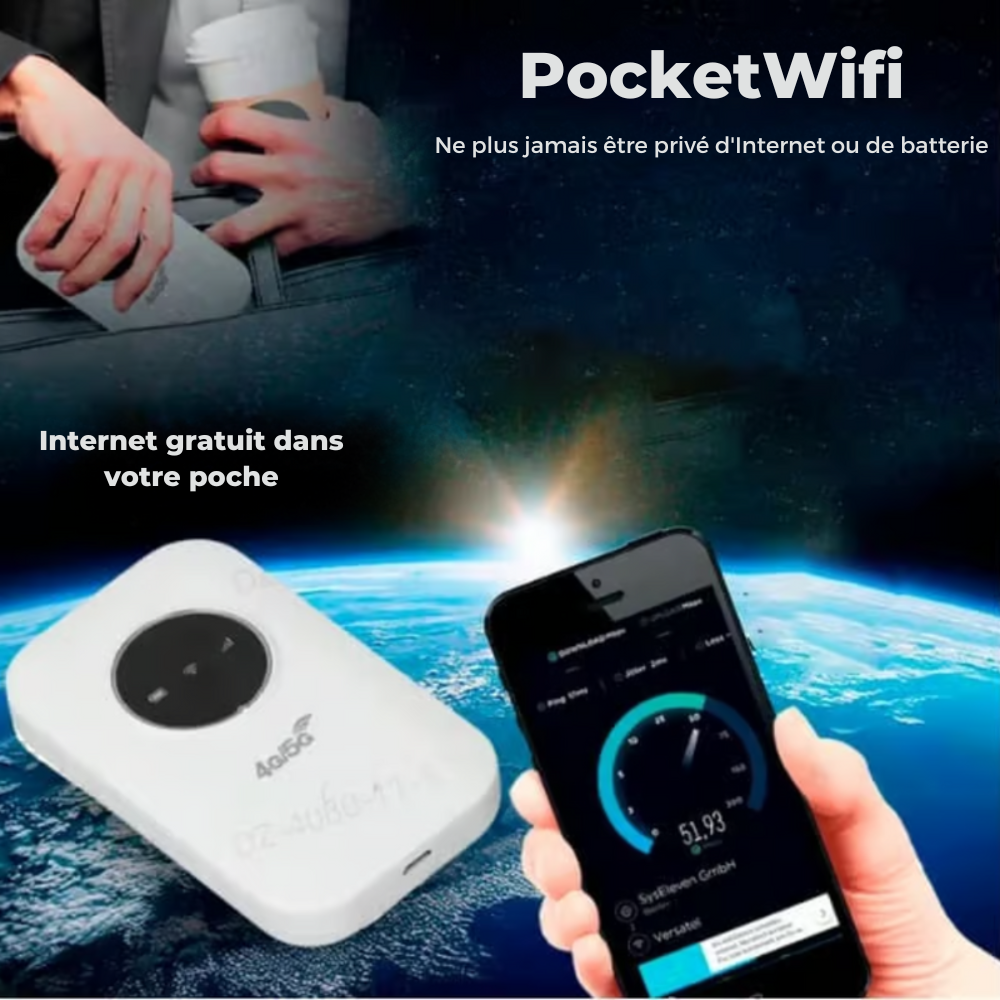 PocketWifi™ | Obtenez un internet illimité partout dans le monder !