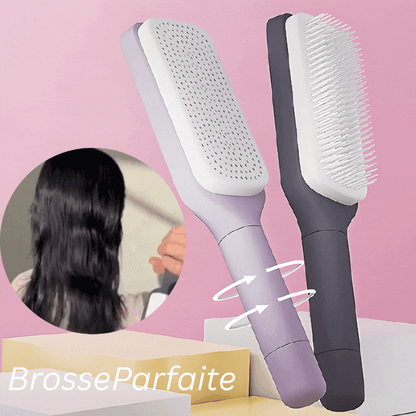 BrosseParfaite™ | Brosse à cheveux auto-nettoyante pour un soin des cheveux sans effort