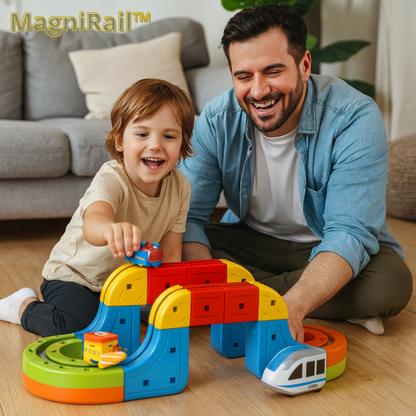 MagniRail™ – Le jeu créatif qui transforme chaque enfant en inventeur de parcours magiques