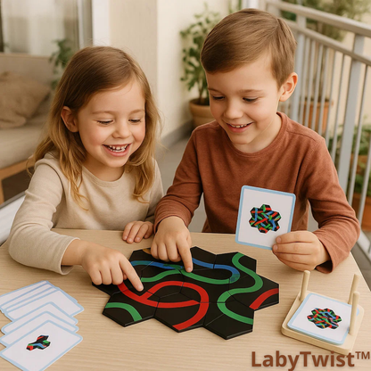 LabyTwist™ – Le jeu de tuiles ingénieux qui développe la logique et l’attention des enfants