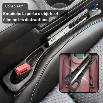 ConsoleX™ – L’accessoire discret qui empêche tout de tomber entre vos sièges