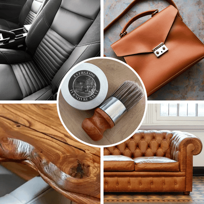 LeatherGlow™ | Baume de Réparation pour Cuir et Meubles + Brosse Applicatrice