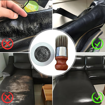 LeatherGlow™ | Baume de Réparation pour Cuir et Meubles + Brosse Applicatrice