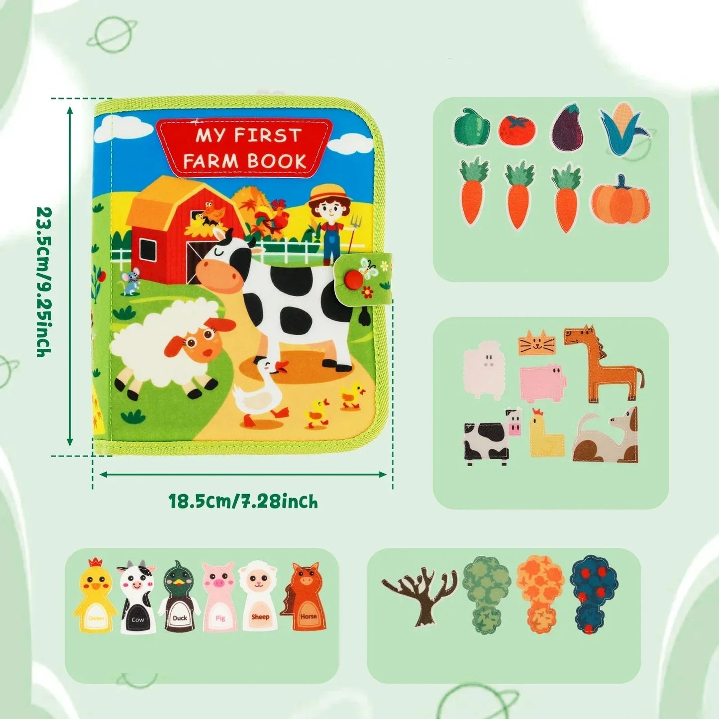FermeMagique™ | Rendez l’apprentissage amusant avec le livre de ferme idéal pour les tout-petits curieux