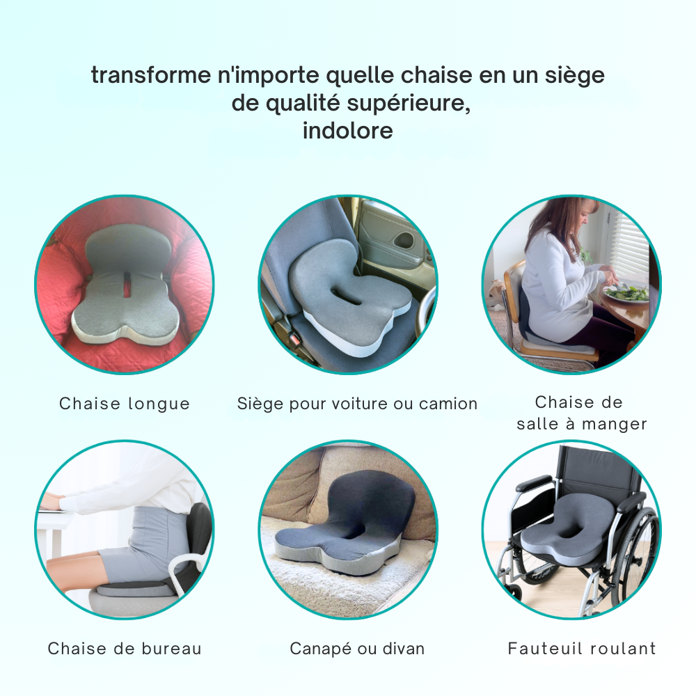 SiègeRoyale™ | Asseyez-vous mieux, levez-vous plus facilement – soutien ergonomique là où vous en avez le plus besoin
