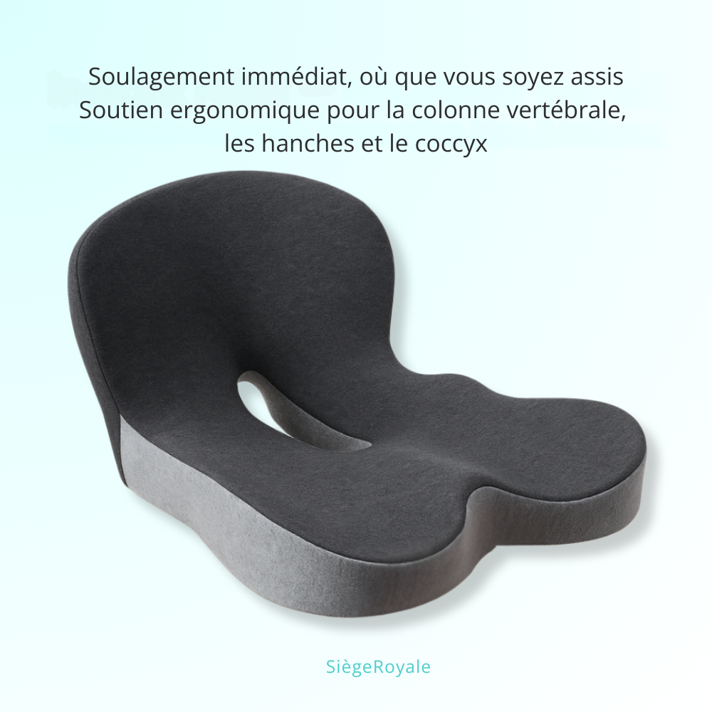 SiègeRoyale™ | Asseyez-vous mieux, levez-vous plus facilement – soutien ergonomique là où vous en avez le plus besoin