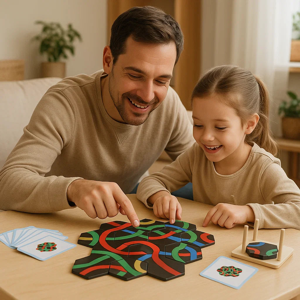 LabyTwist™ – Le jeu de tuiles ingénieux qui développe la logique et l’attention des enfants